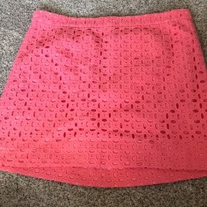 Coral pink J Crew skirt